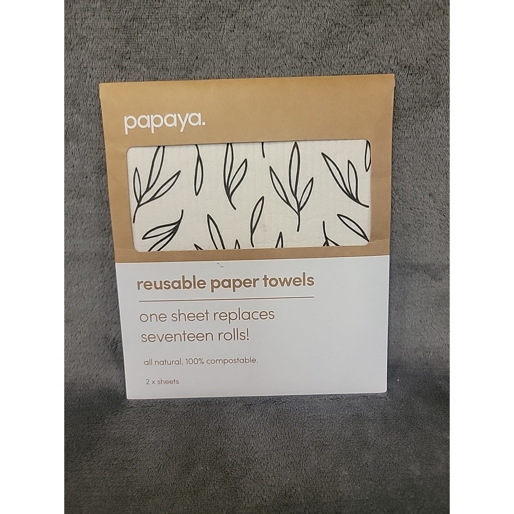 Papaya, Reusable Paper Towels, 2 Sheets - Twiggy